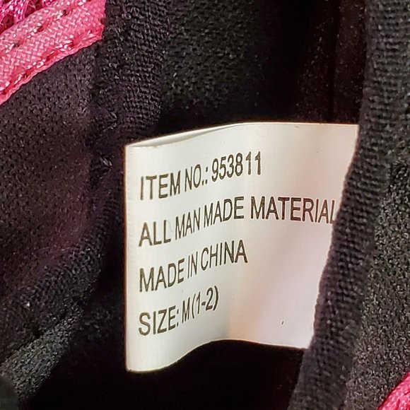 Aqua Shoes Size M (1-2) Black/Pink - Picture 5 of 5